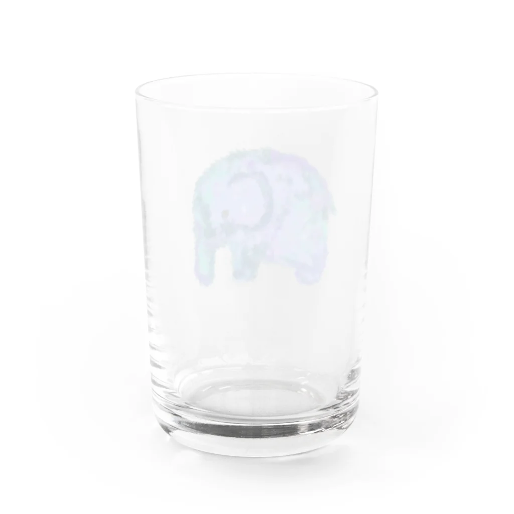 だぎちゃん| クスッとゆるイラストの絵本の中のぞうさん Water Glass :back