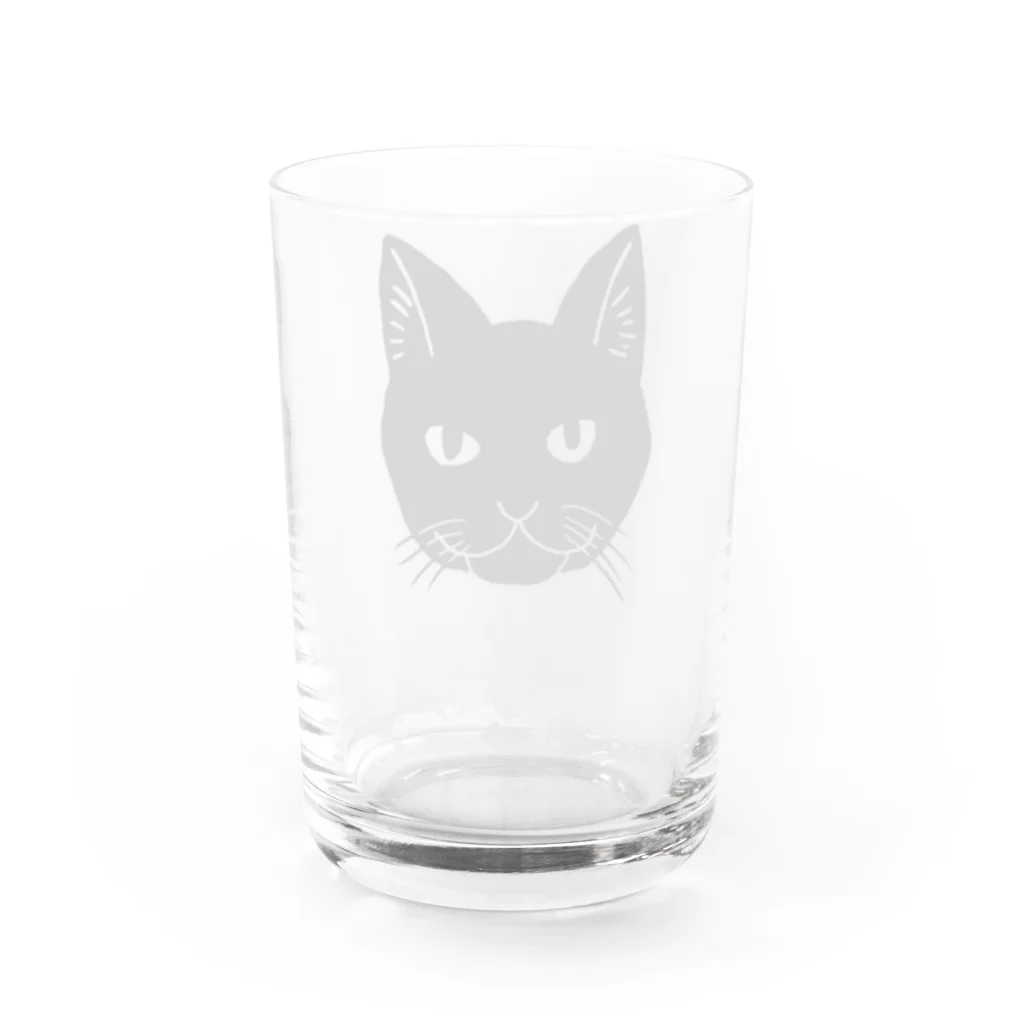 渡邊野乃香のお店の黒猫ジジ Water Glass :back