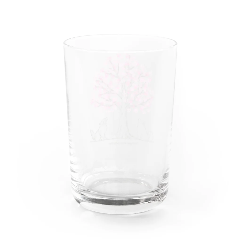 Chiyo.Wan(🐕🕊️のお店)のわんこたちと願いの木🌸バッグ Water Glass :back