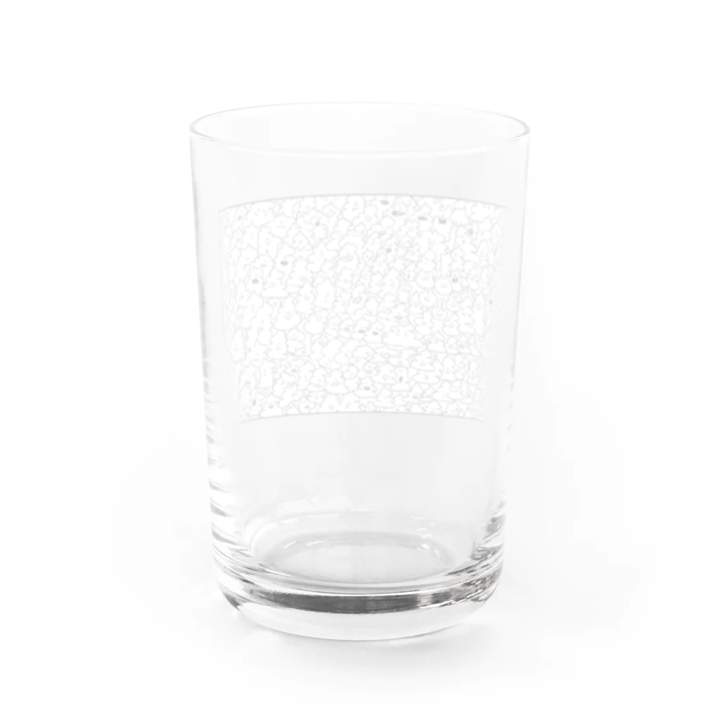 ふかづめのうさぎまみれ Water Glass :back