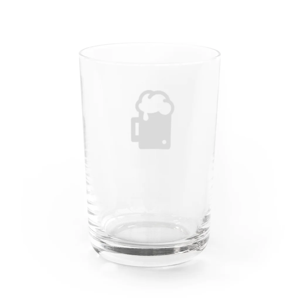 居酒屋のピクトグラムちゃん「ビール」 Water Glass :back