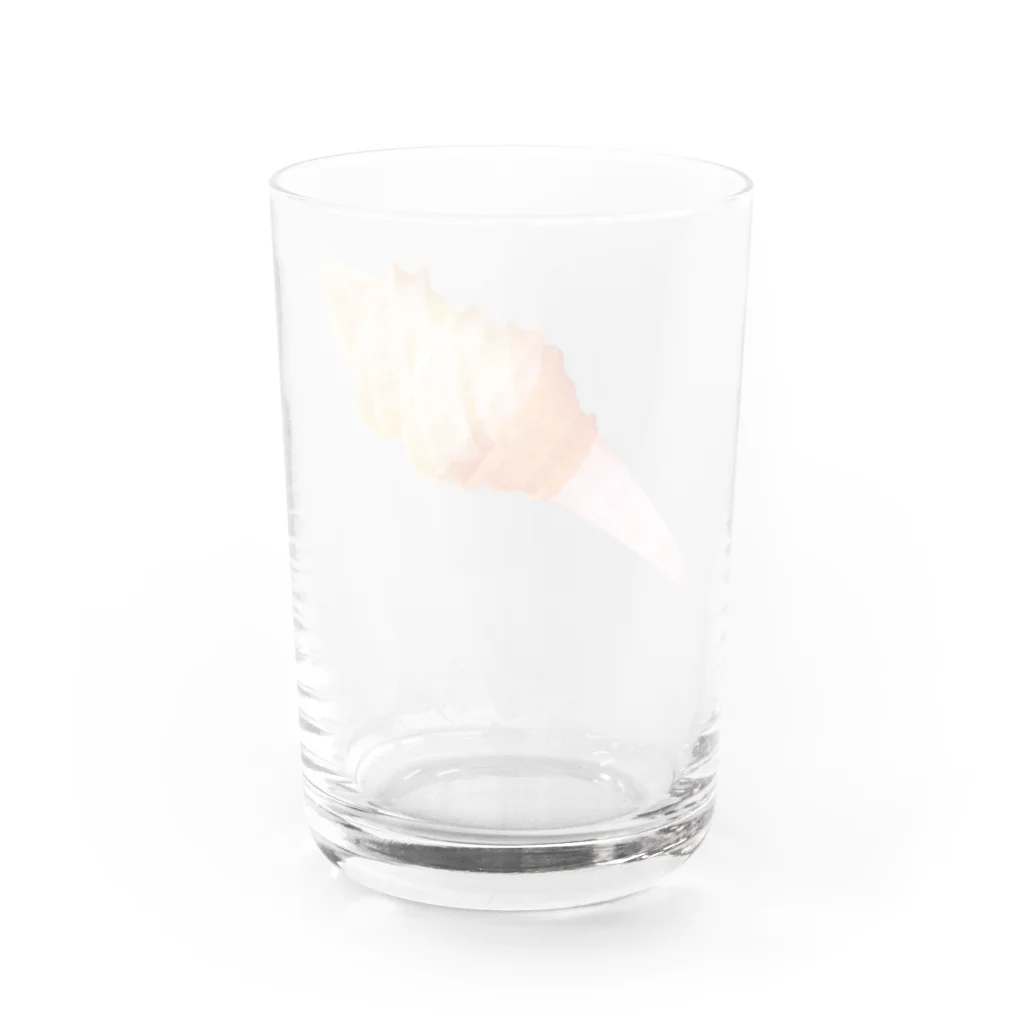 スイーツケーキショップのソフトクリーム Water Glass :back