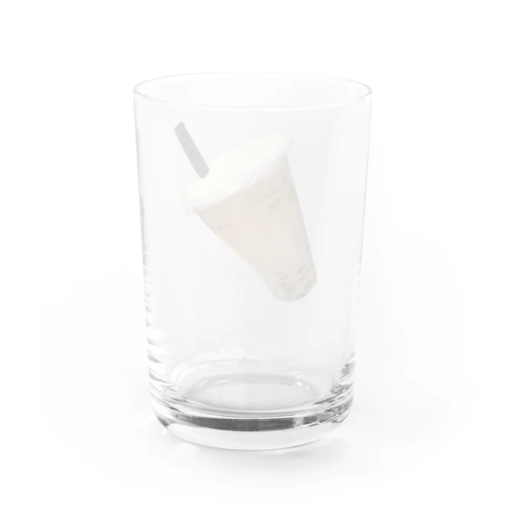 スイーツケーキショップのタピタピタピオカ Water Glass :back