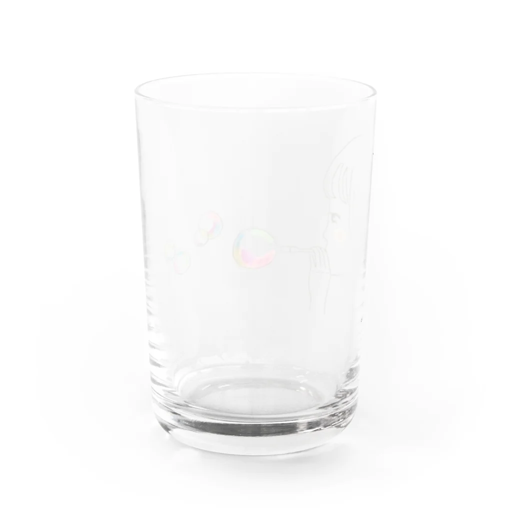 おこぽかんのお店のしゃぼんだま Water Glass :back