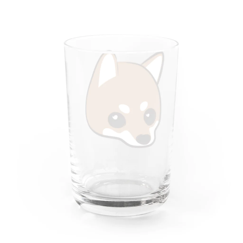 こますけのしばいぬ Water Glass :back