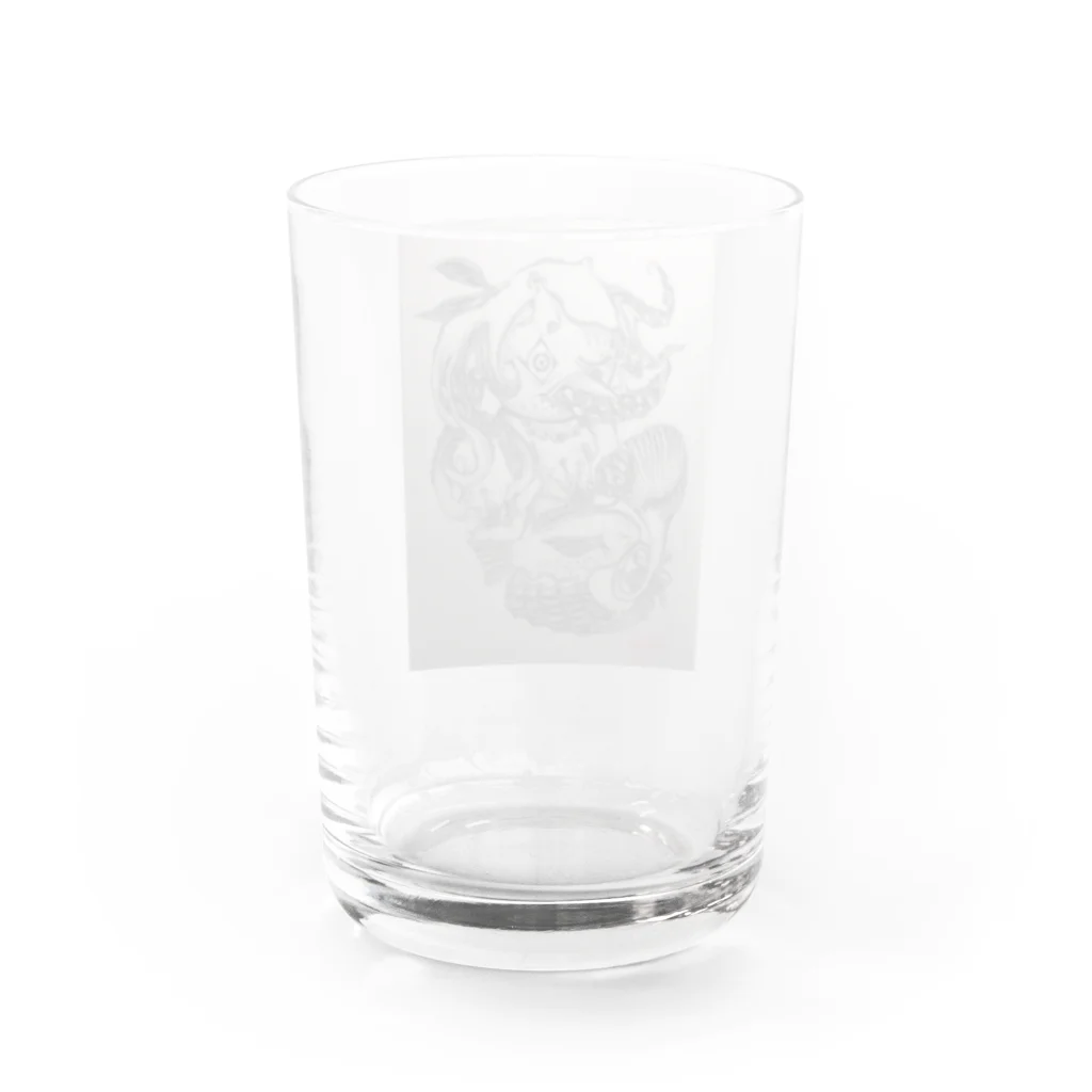 妖怪 #水姫城 ฅ^ơωơ^ฅ♡の🎀#アマビエ 👁 Water Glass :back
