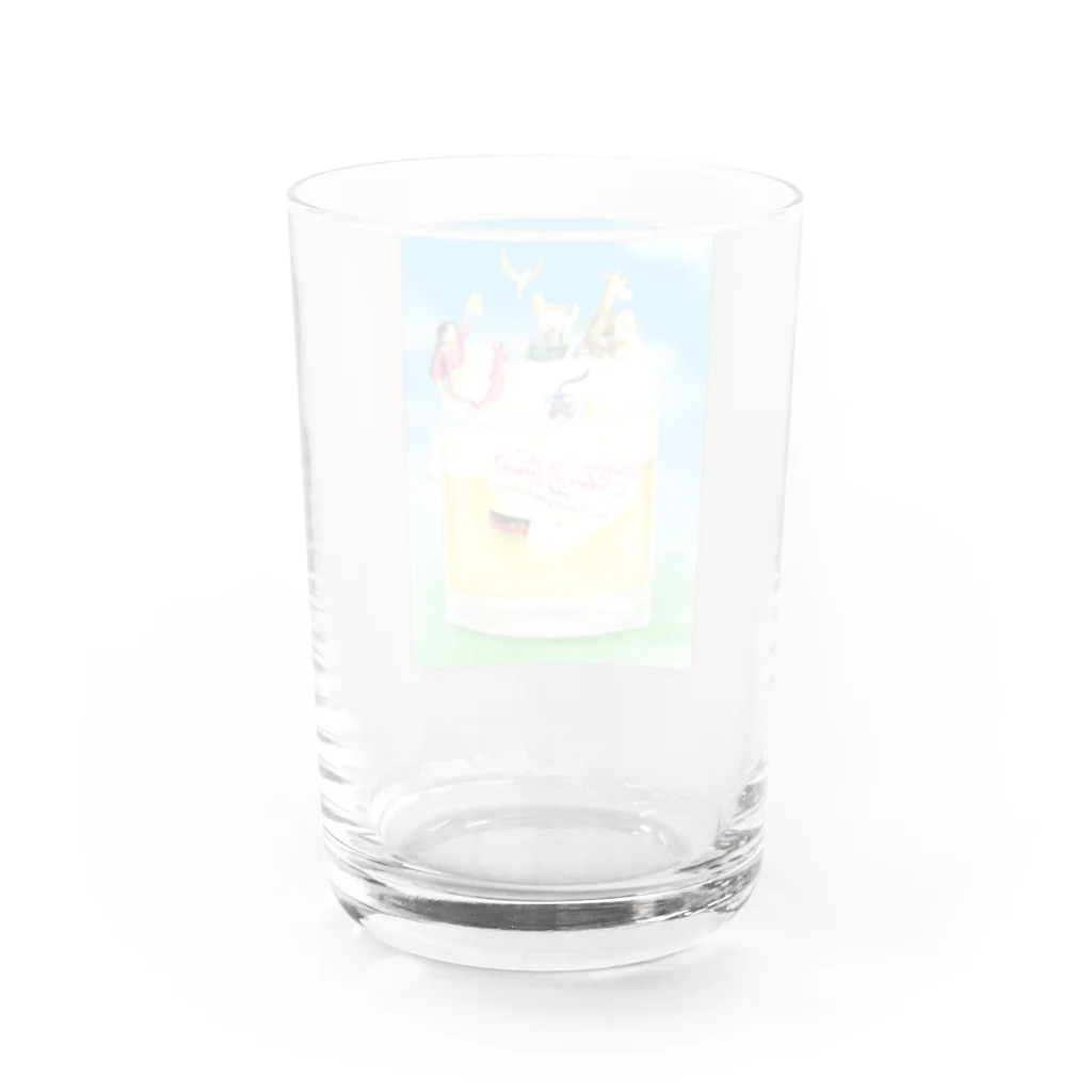 Jodlerin Sakura Kitagawa und die Edelweißmusikantenの明日に乾杯！　ヨーデル北川桜とエーデルワイスムジカンテンロゴ入り Water Glass :back