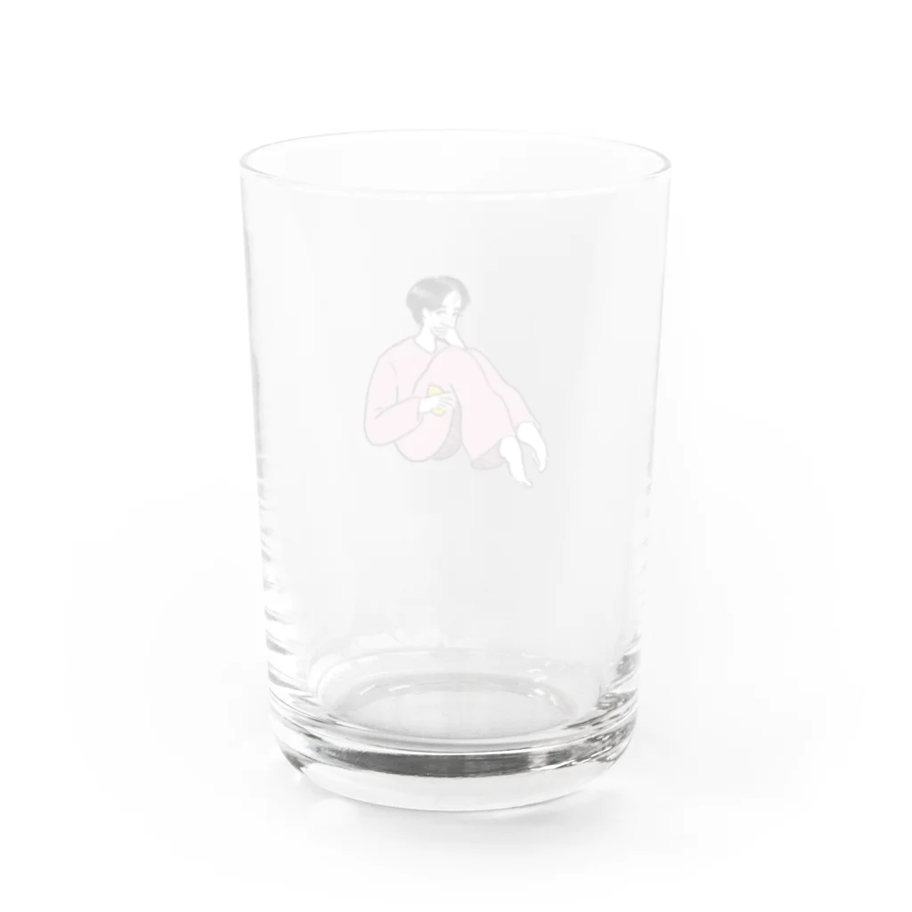 TLYSの体育座り Water Glass :back