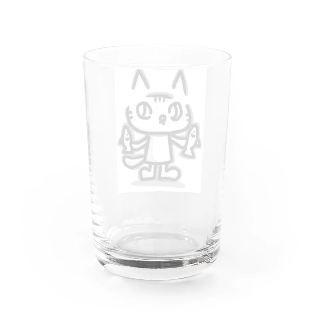 絵本作家くらのすけのおさかなたべる？ Water Glass :back