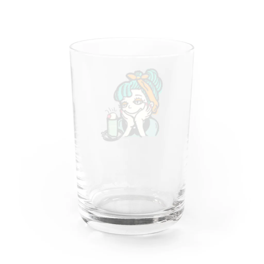 ヘイワ食堂のヘイワ食堂　レトロガール Water Glass :back