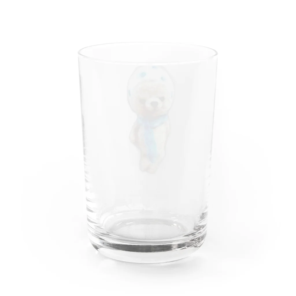 ゆんぴー@豆絞り協会のひとの豆絞りシリーズ Water Glass :back