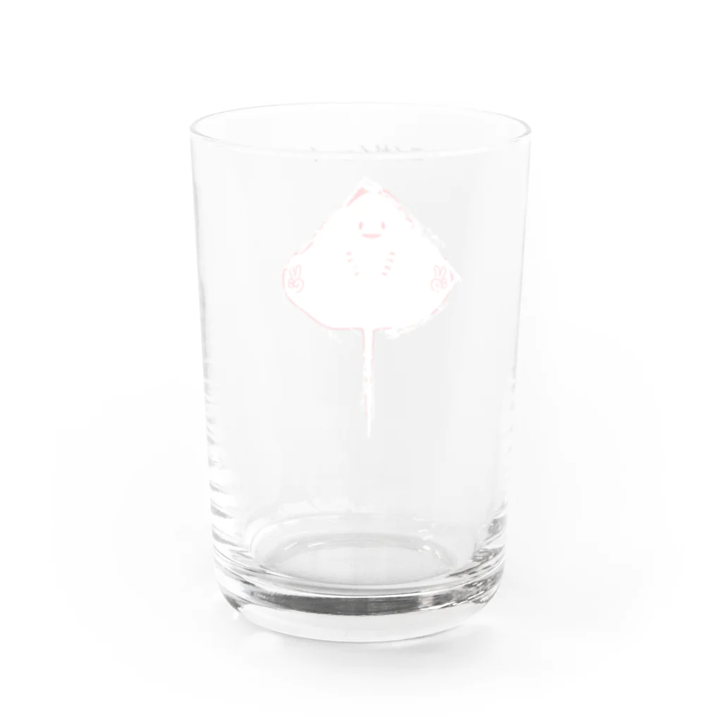 ソーメンズの駄洒落シリーズ☆エイがイェーイ Water Glass :back