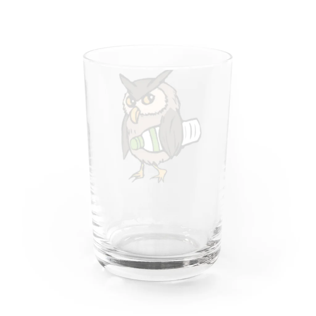 大谷健太の飲み水盗みミミズク Water Glass :back