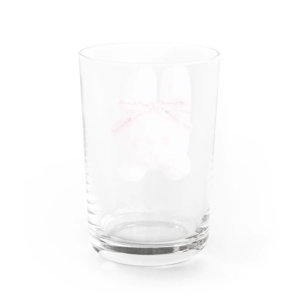 あきのりのウサチャン Water Glass :back