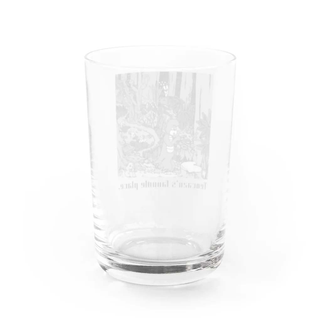 わにのテンカズーの雑貨屋さんのTencazu's Favorite Place /モノクロ Water Glass :back