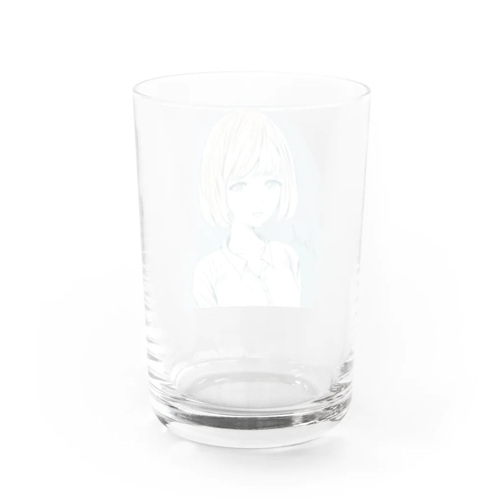 chicodeza by suzuriの可愛い女の子 Water Glass :back