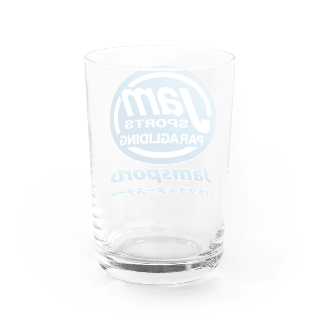 ジャムスポーツ堀のJamsportsパラグライダースクールLOGO_２ Water Glass :back