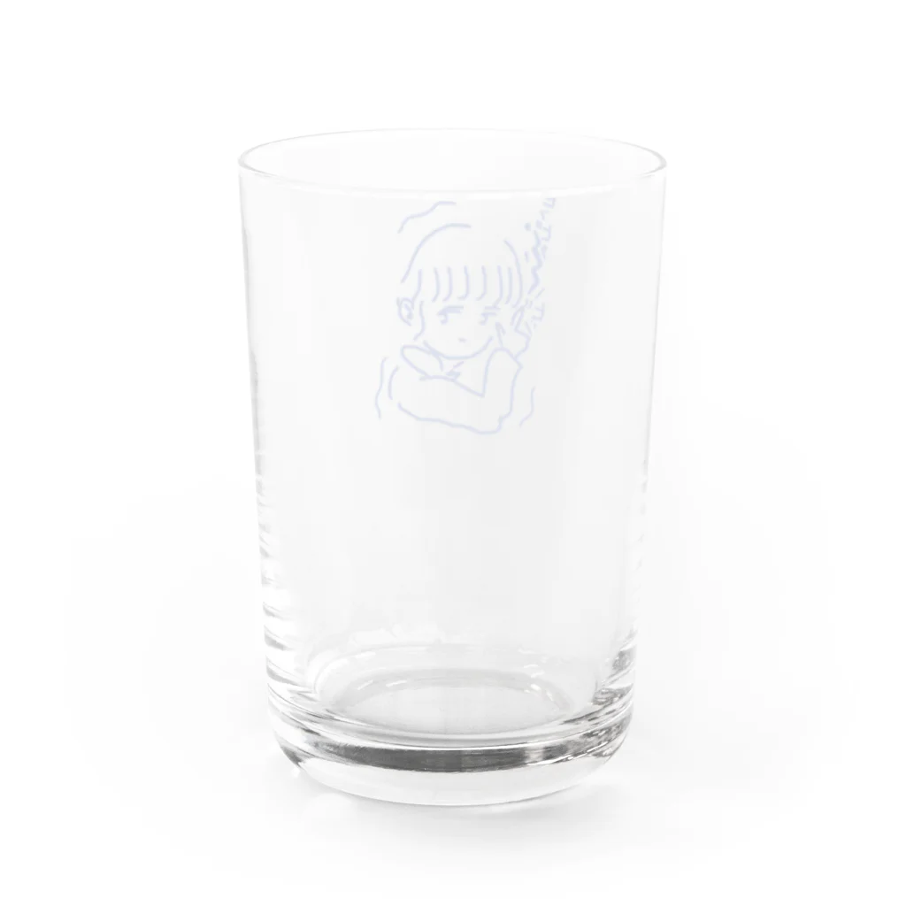 アカリのハートにズッキュンよりズッバーン Water Glass :back