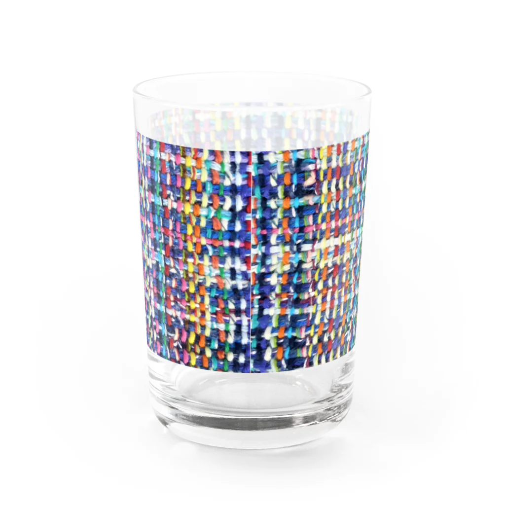 Hana Sungo　はなさんごのHand weaving-Blue2 Water Glass :back