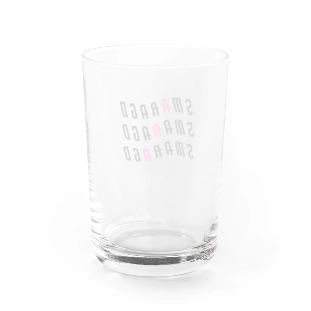 smaragdのSmaragd neon pink Water Glass :back