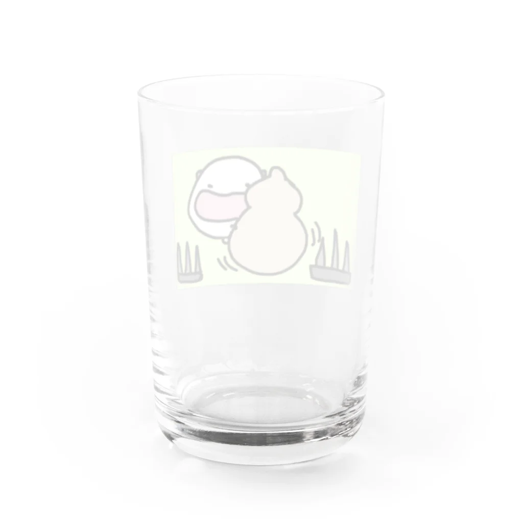 ダイナマイト87ねこ大商会のスリルを楽しむねこです Water Glass :back