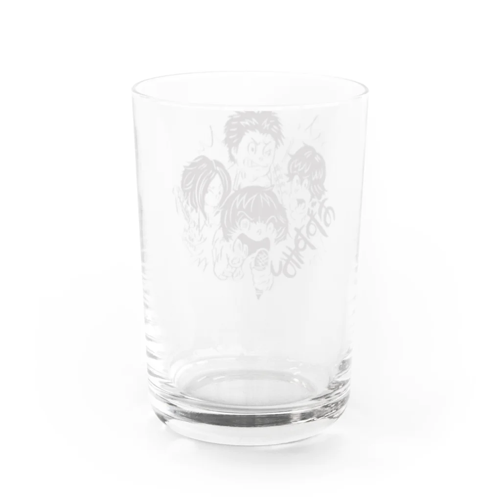 四畳半レコードの【期間限定】イノウエノリコ氏デザイン「みずすまし」グッズ Water Glass :back