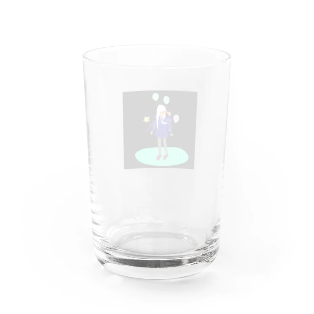 そとのショップの暗中模索ガール Water Glass :back