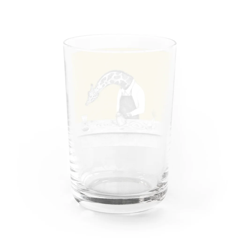 fukuのキリンのコーヒーショップ Water Glass :back