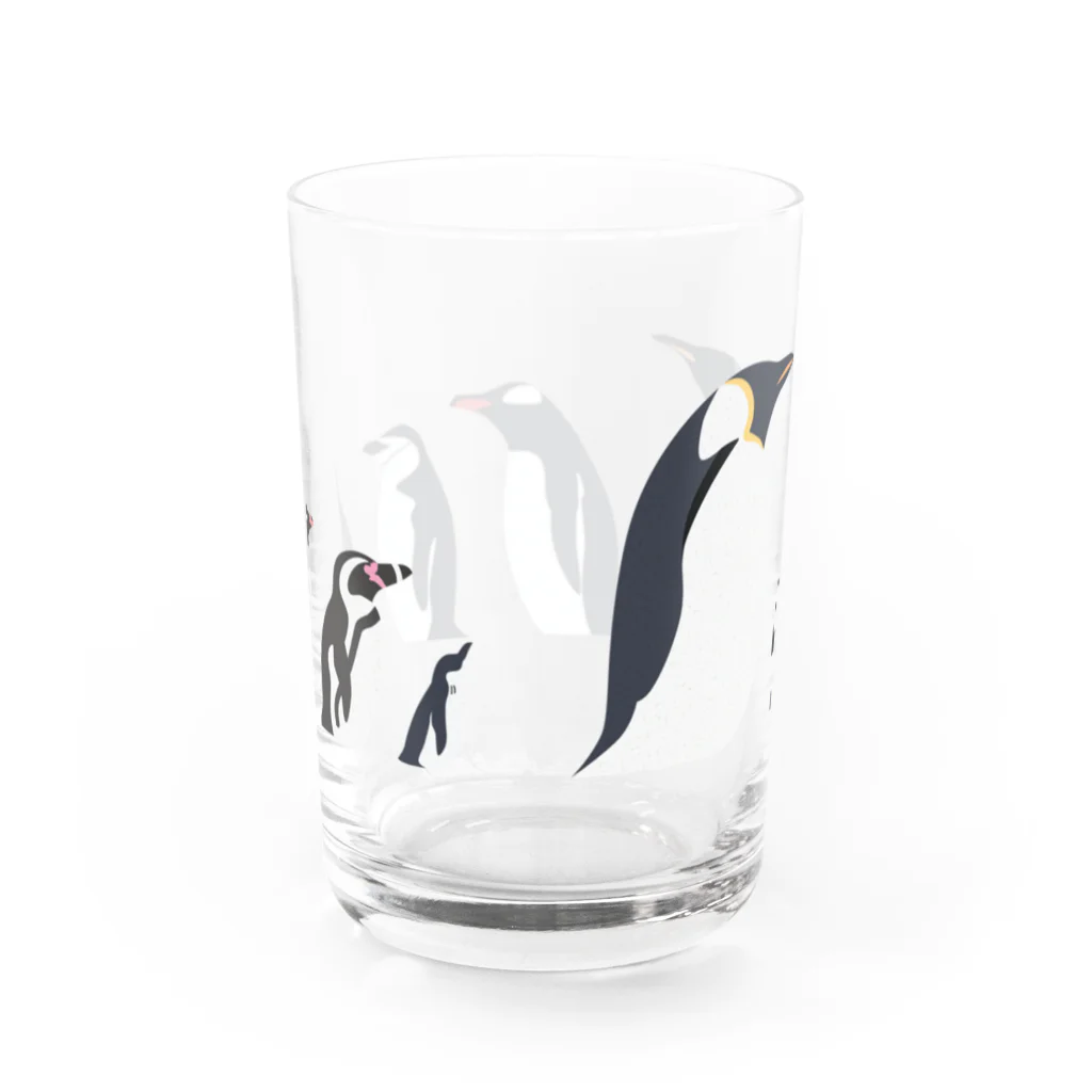 立体工房のペンギンタクサン Water Glass :back