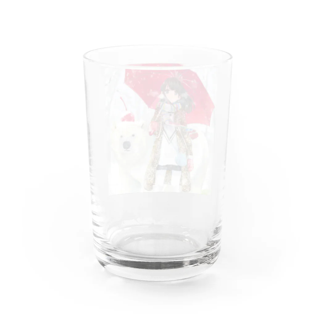 つるしまたつみのシロクマ Water Glass :back