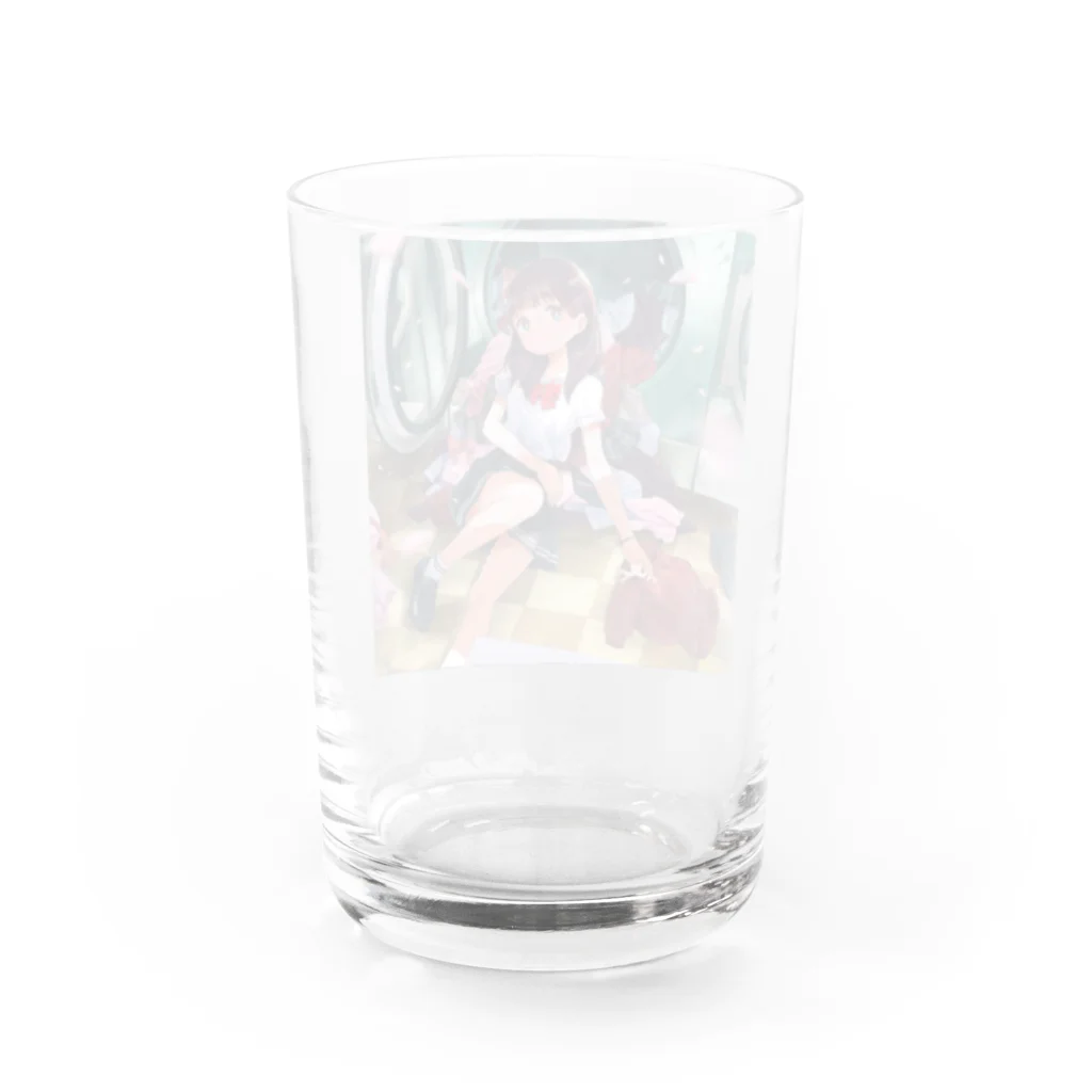 つるしまたつみのこの気持ちも洗い流して Water Glass :back