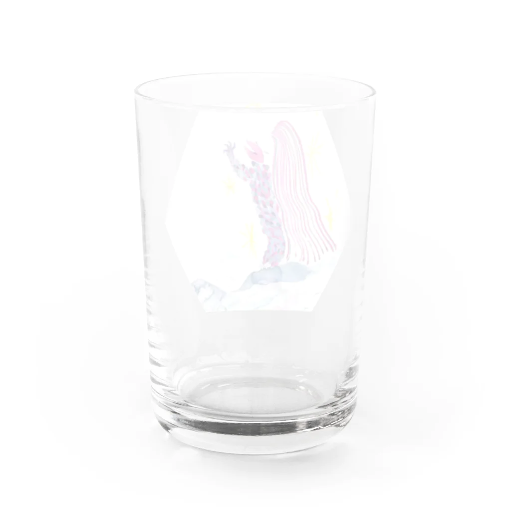 やまぎわさゆりのアマビエさま Water Glass :back