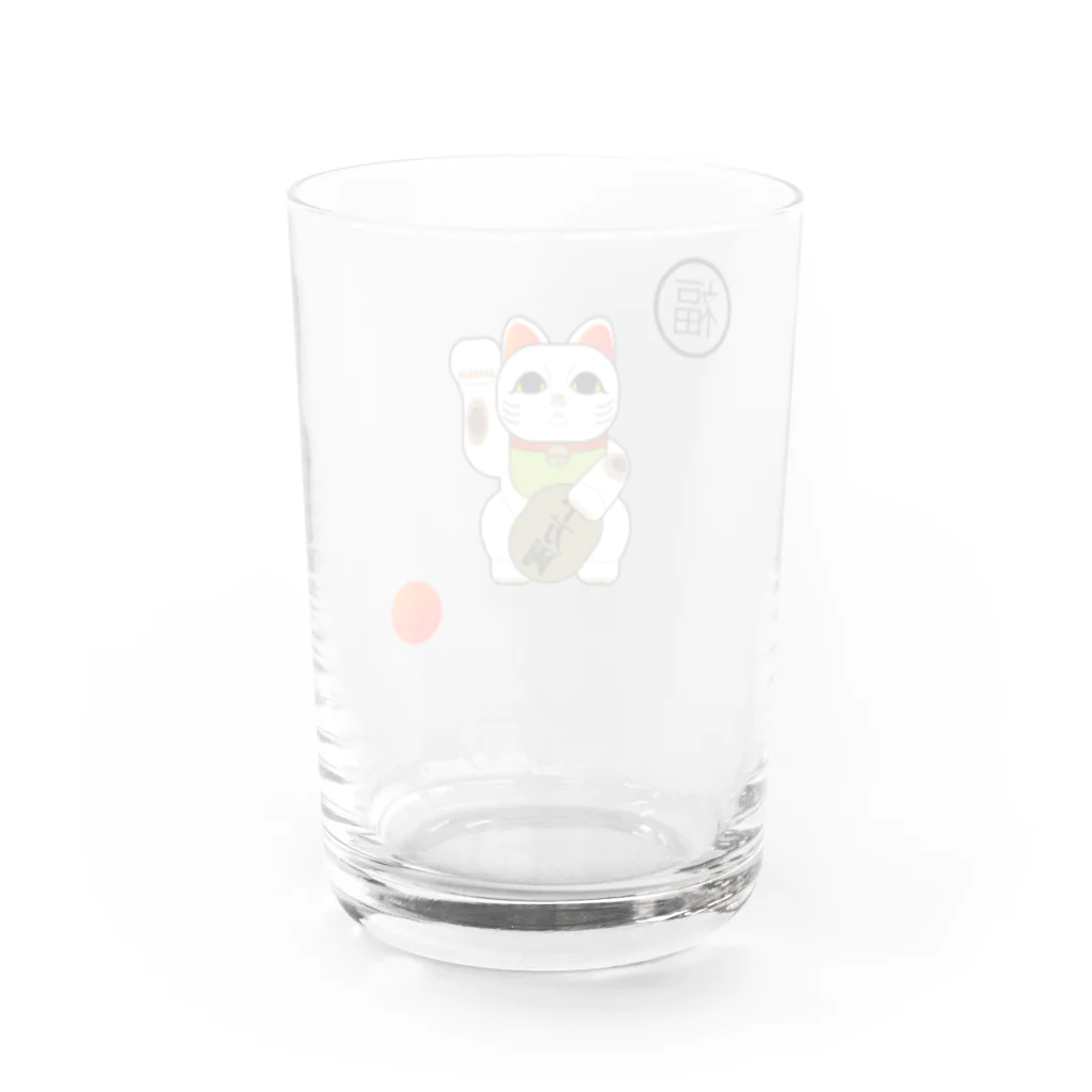 UUTUMの招き猫 / japan Water Glass :back