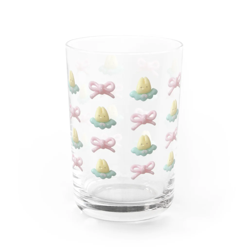 おぱんつうさぎのおぱんつうさぎとおりぼん Water Glass :back