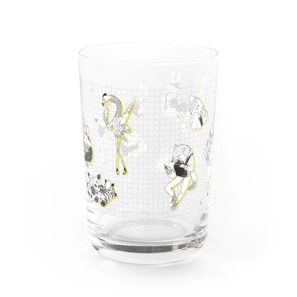 landのAnimalman Water Glass :back