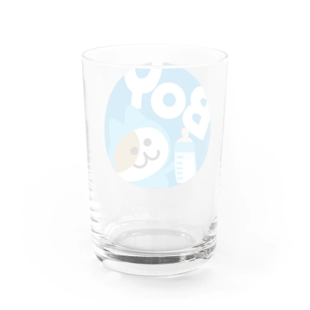 みつとんのねこ乳児ボーイ Water Glass :back