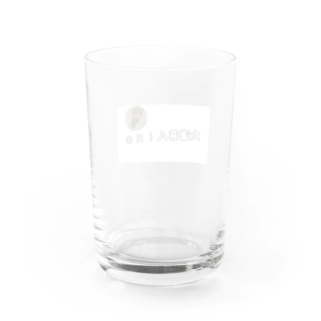 大道芸人Ino（いの）の大道芸人Ino Water Glass :back