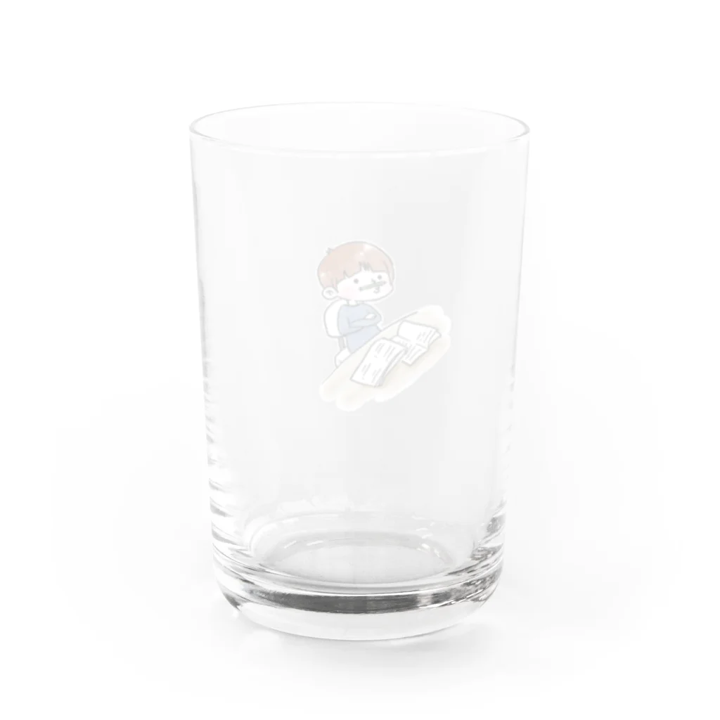 はちのはかどらん Water Glass :back