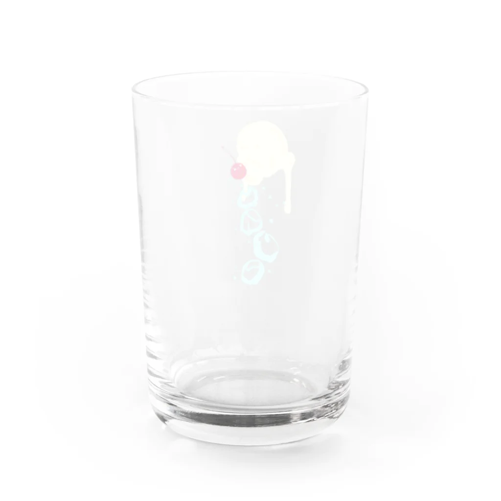 イクランドの貴方が選ぶクリームソーダフロート Water Glass :back