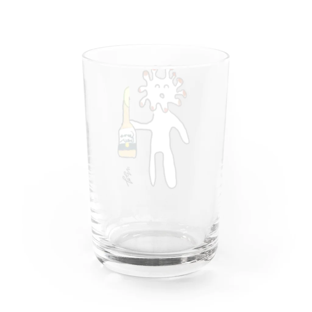 ロンスケ(曽我龍介)/無敵キャンディのおいしいビールをのむアイツ Water Glass :back