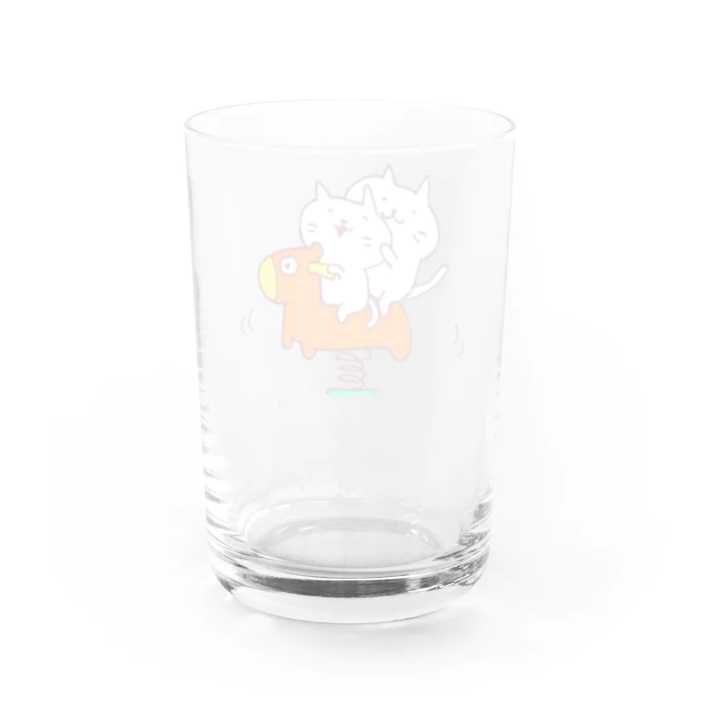 Hello Happy Catのパッカパッカ🎵 Water Glass :back