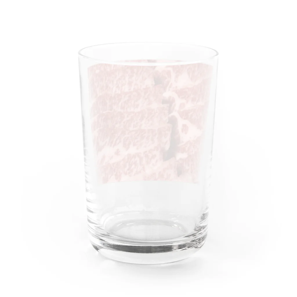 ろふの四角いお肉 Water Glass :back