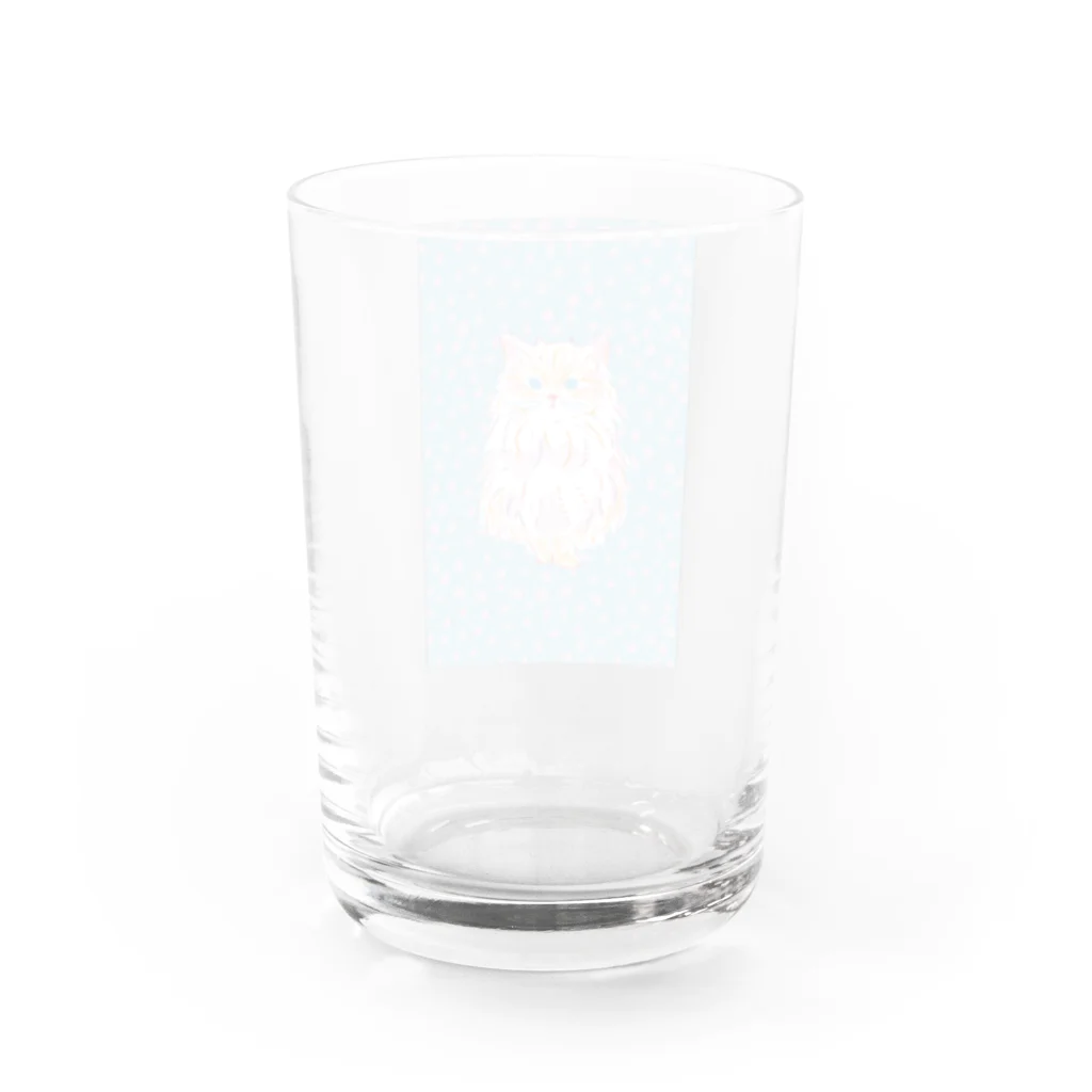 中山未由のおすましねこ Water Glass :back