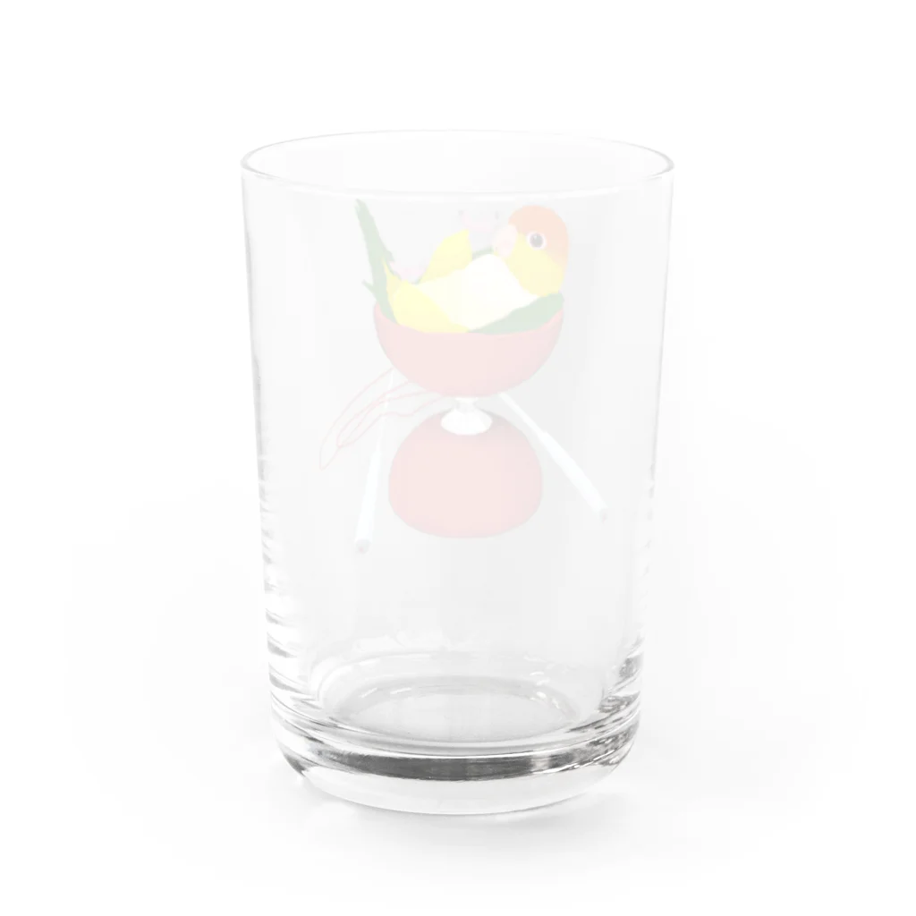 わおさきのシロハラonディア C Water Glass :back