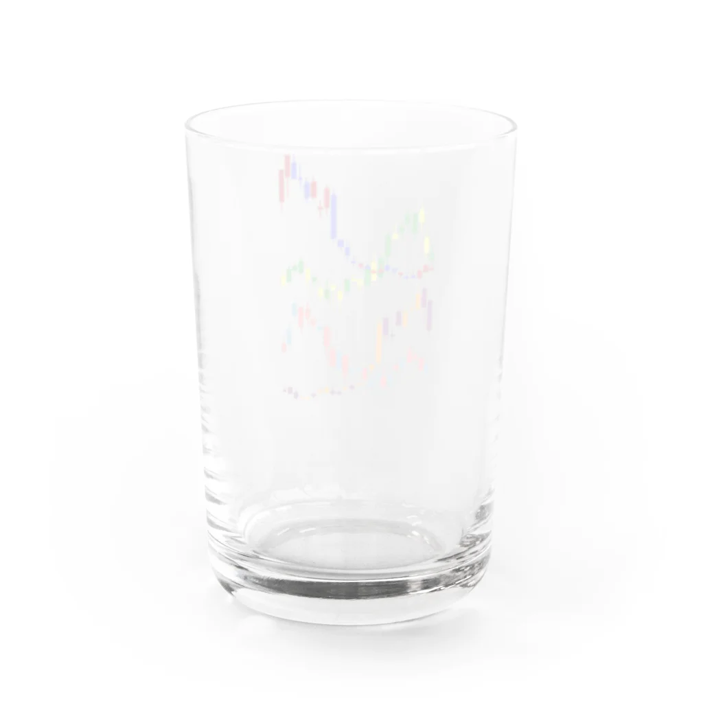 プリズモリイの箱のうねうねローソク足4本 Water Glass :back