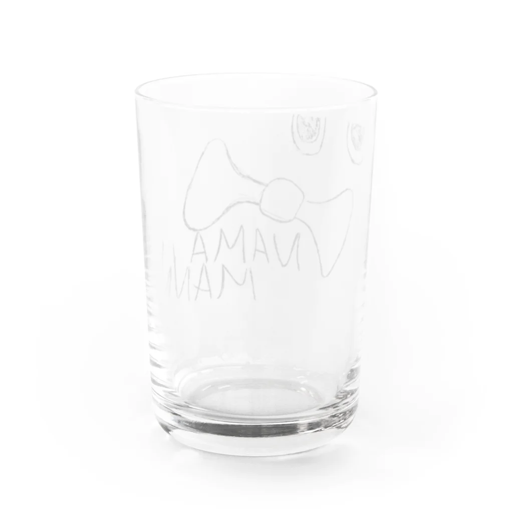 生漫DAYグッズの久保画伯のグラス Water Glass :back
