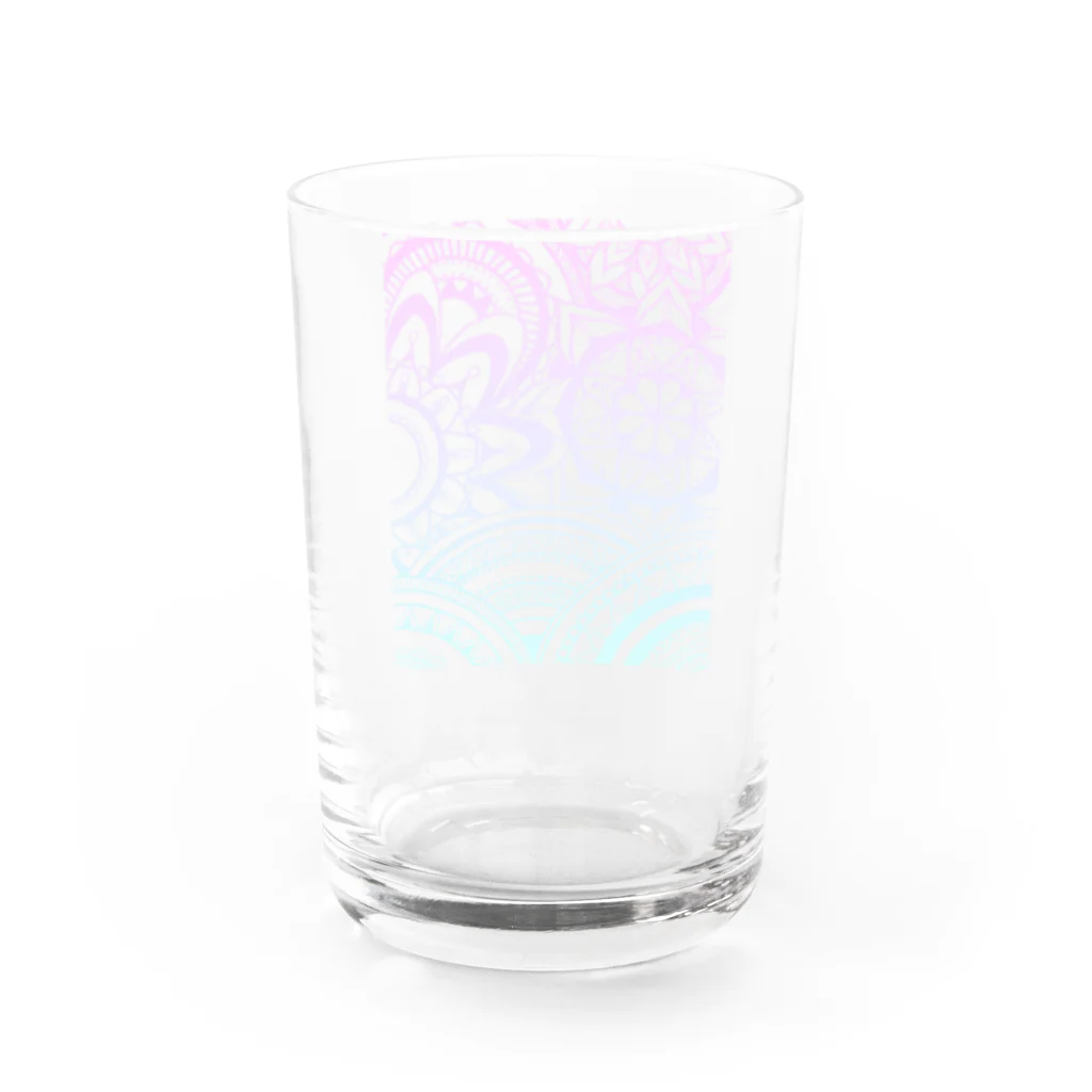 Feeling art 013☻のうめつくし　グラデ Water Glass :back