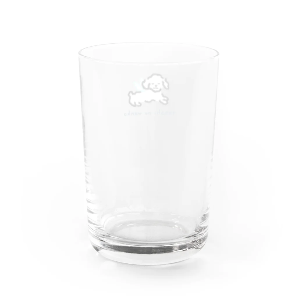 wankoseikatsuの天使のわんこグラス Water Glass :back