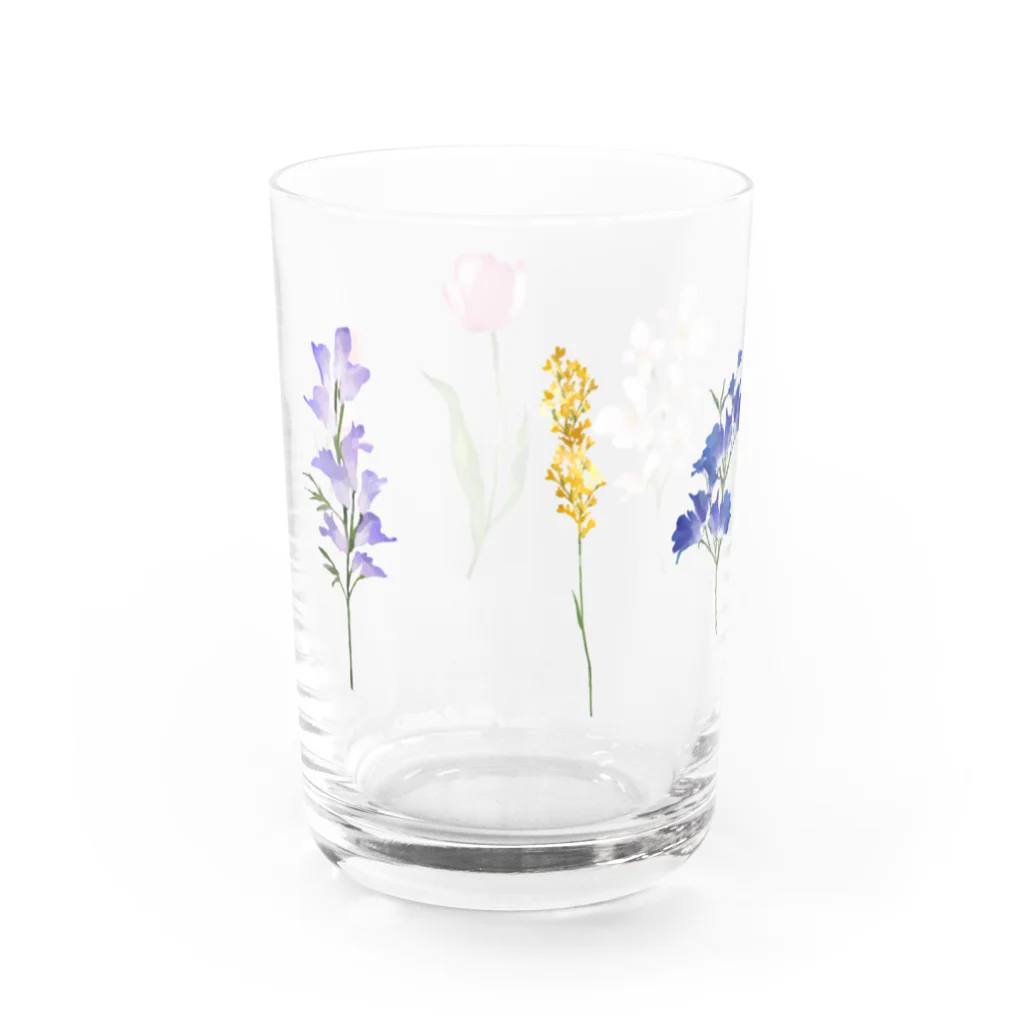 hugのフラワーグラス Water Glass :back