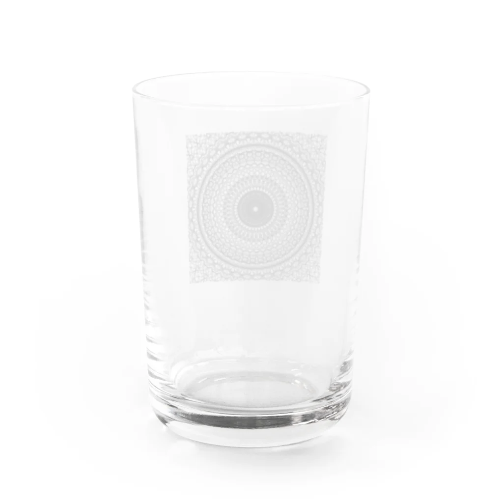 左の幾何学模様　series Water Glass :back